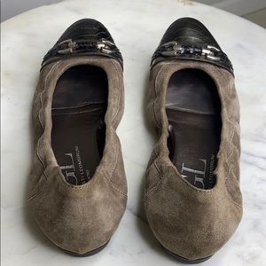 AGL Pebble Snake Toe Ballet Flat 39